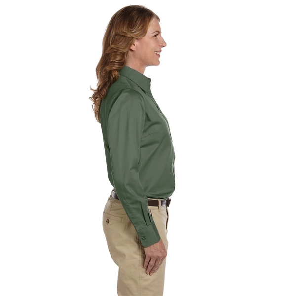 Harriton Ladies' Easy Blend™ Long-Sleeve Twill Shirt with... - Harriton Ladies' Easy Blend™ Long-Sleeve Twill Shirt with... - Image 2 of 146