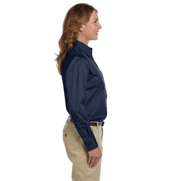Harriton Ladies' Easy Blend™ Long-Sleeve Twill Shirt with... - Harriton Ladies' Easy Blend™ Long-Sleeve Twill Shirt with... - Image 3 of 146