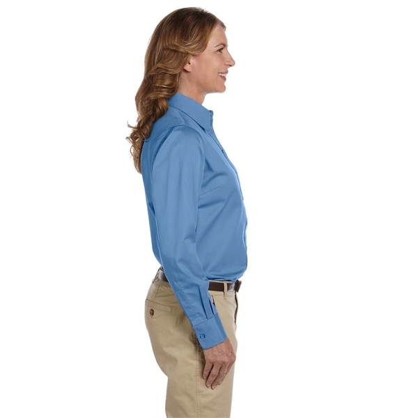 Harriton Ladies' Easy Blend™ Long-Sleeve Twill Shirt with... - Harriton Ladies' Easy Blend™ Long-Sleeve Twill Shirt with... - Image 7 of 146
