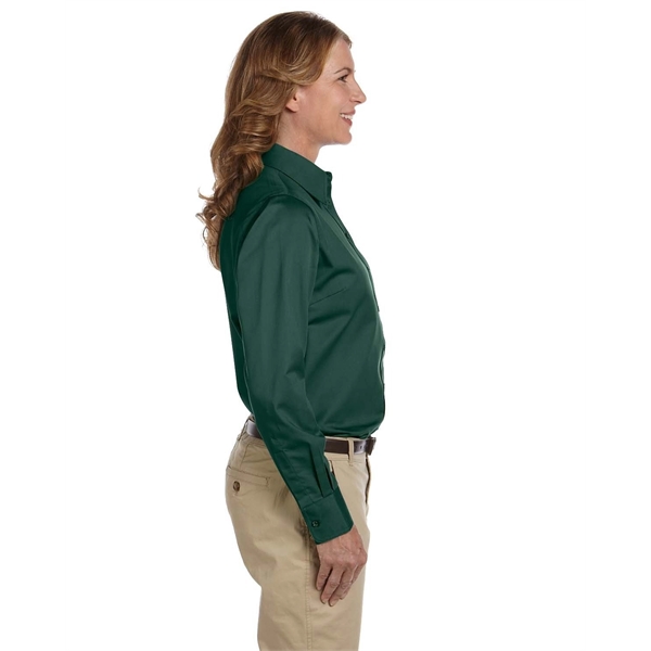 Harriton Ladies' Easy Blend™ Long-Sleeve Twill Shirt with... - Harriton Ladies' Easy Blend™ Long-Sleeve Twill Shirt with... - Image 10 of 146
