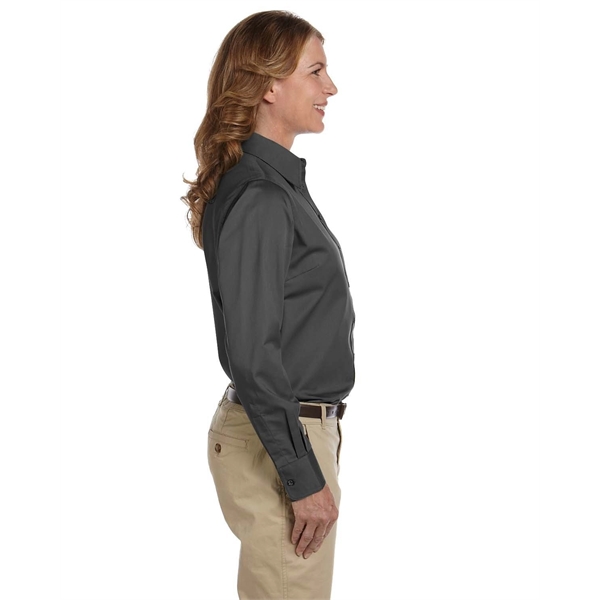 Harriton Ladies' Easy Blend™ Long-Sleeve Twill Shirt with... - Harriton Ladies' Easy Blend™ Long-Sleeve Twill Shirt with... - Image 11 of 146