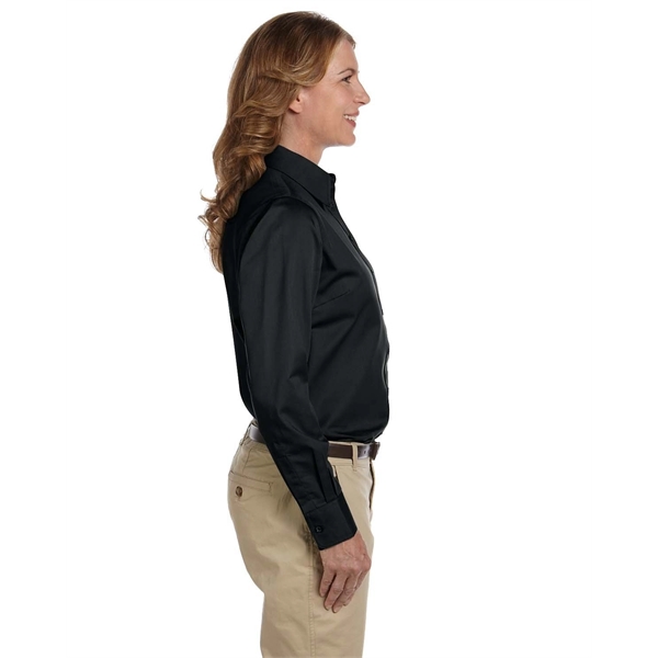 Harriton Ladies' Easy Blend™ Long-Sleeve Twill Shirt with... - Harriton Ladies' Easy Blend™ Long-Sleeve Twill Shirt with... - Image 12 of 146