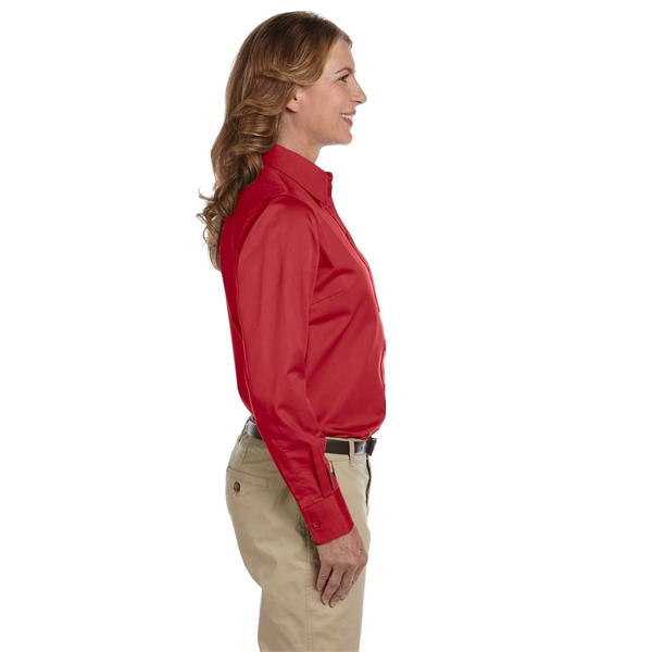 Harriton Ladies' Easy Blend™ Long-Sleeve Twill Shirt with... - Harriton Ladies' Easy Blend™ Long-Sleeve Twill Shirt with... - Image 13 of 146