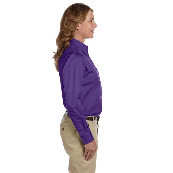 Harriton Ladies' Easy Blend™ Long-Sleeve Twill Shirt with... - Harriton Ladies' Easy Blend™ Long-Sleeve Twill Shirt with... - Image 19 of 146