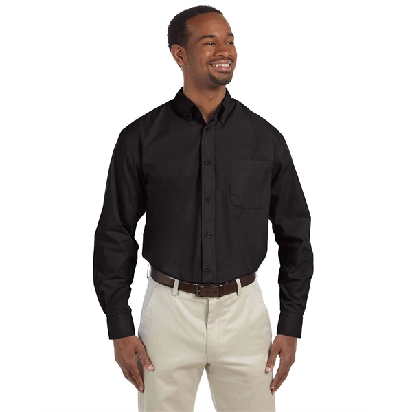 Harriton Men's Essential Poplin - Harriton Men's Essential Poplin - Image 12 of 36