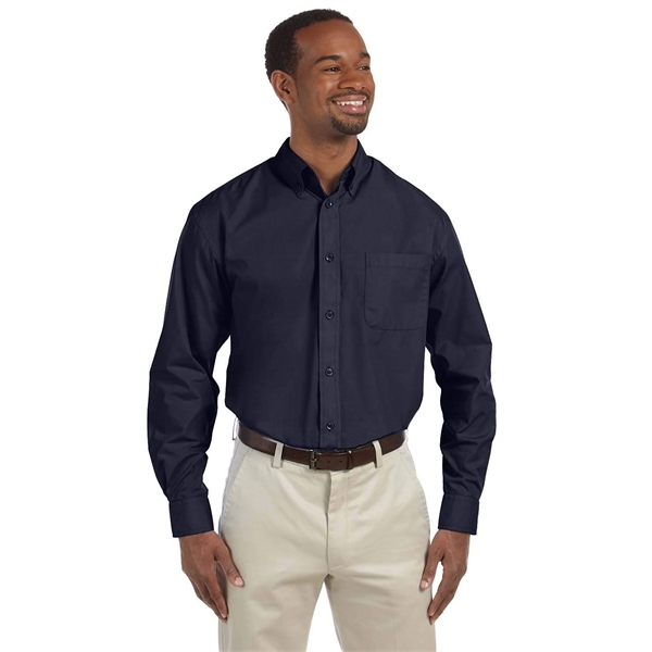 Harriton Men's Essential Poplin - Harriton Men's Essential Poplin - Image 15 of 36