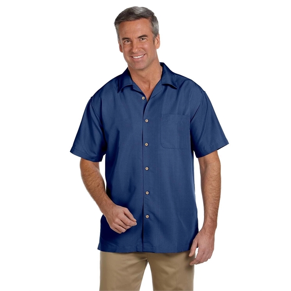 Harriton Men's Barbados Textured Camp Shirt - Harriton Men's Barbados Textured Camp Shirt - Image 0 of 79