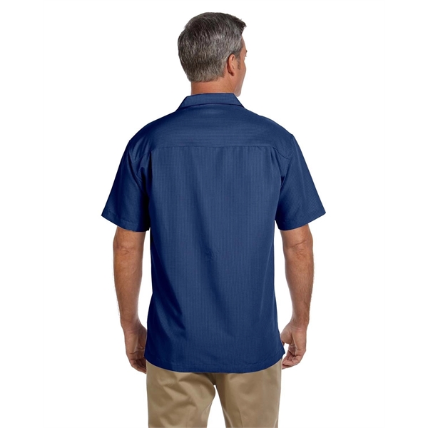 Harriton Men's Barbados Textured Camp Shirt - Harriton Men's Barbados Textured Camp Shirt - Image 2 of 79