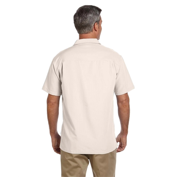 Harriton Men's Barbados Textured Camp Shirt - Harriton Men's Barbados Textured Camp Shirt - Image 7 of 79