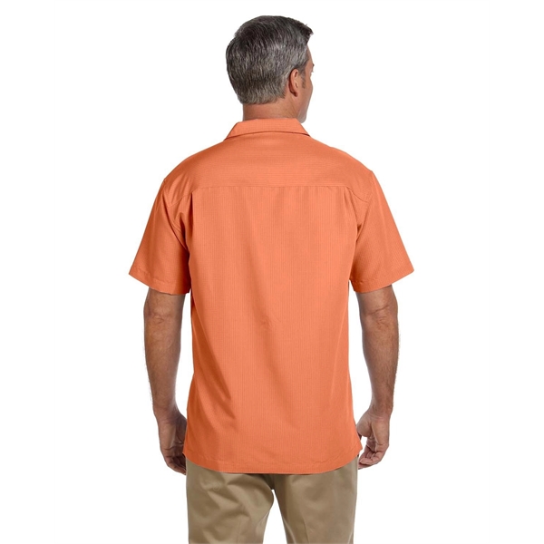 Harriton Men's Barbados Textured Camp Shirt - Harriton Men's Barbados Textured Camp Shirt - Image 11 of 79