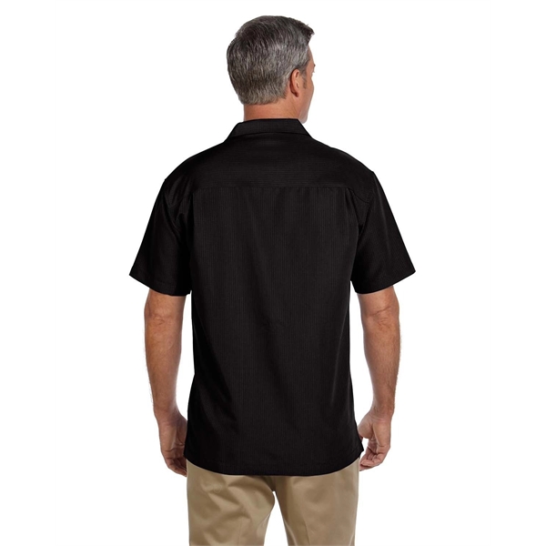 Harriton Men's Barbados Textured Camp Shirt - Harriton Men's Barbados Textured Camp Shirt - Image 20 of 79