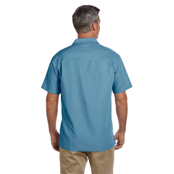 Harriton Men's Barbados Textured Camp Shirt - Harriton Men's Barbados Textured Camp Shirt - Image 26 of 79