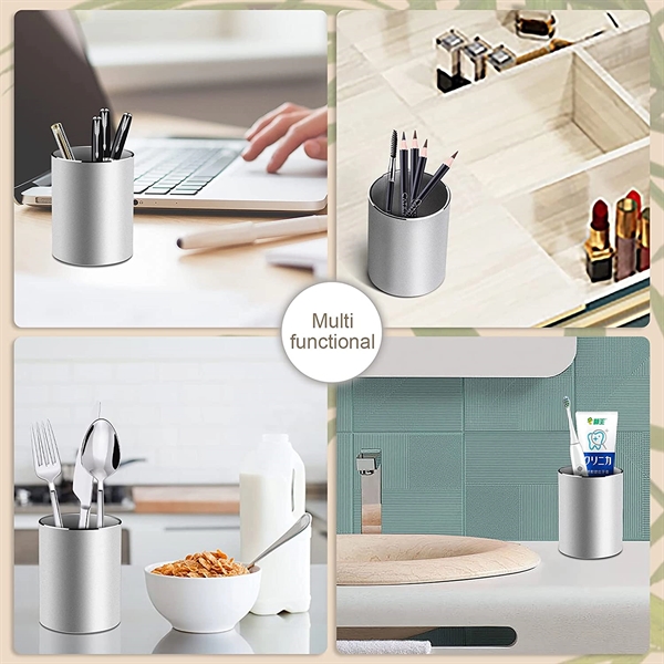 Round Aluminum Desktop Organizer - Round Aluminum Desktop Organizer - Image 4 of 4