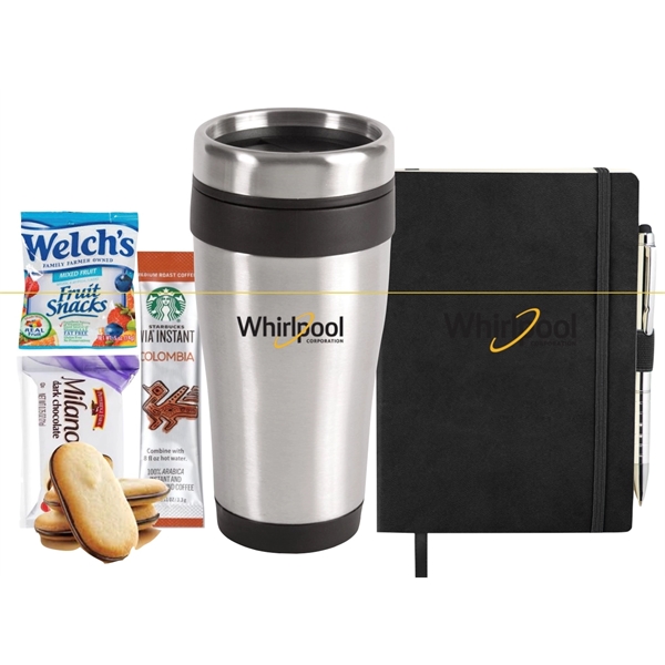 Executive Gift Set with Tumbler, Journal & Snacks - Executive Gift Set with Tumbler, Journal & Snacks - Image 1 of 15