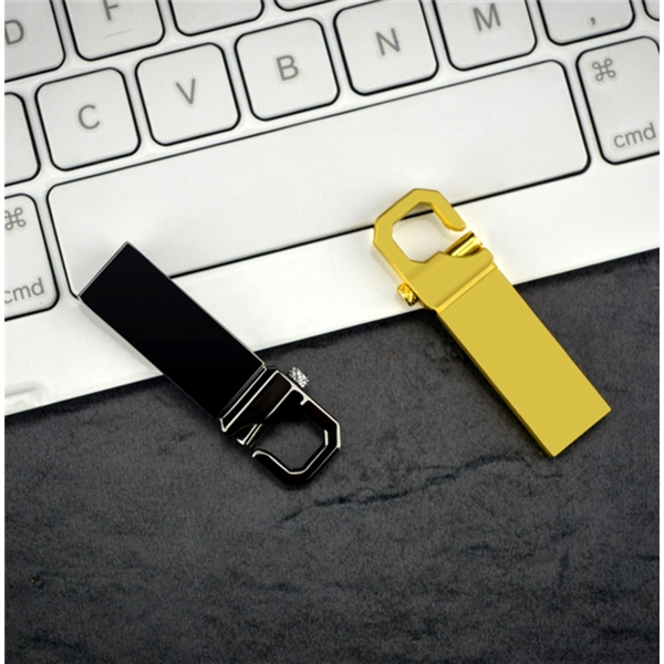 Sleek Metal Keychain Style Fast USB Drive - Sleek Metal Keychain Style Fast USB Drive - Image 2 of 4