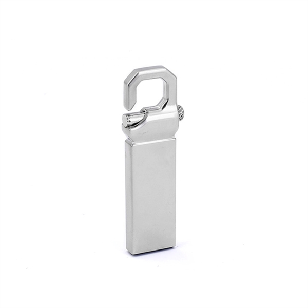 Sleek Metal Keychain Style Fast USB Drive - Sleek Metal Keychain Style Fast USB Drive - Image 3 of 4