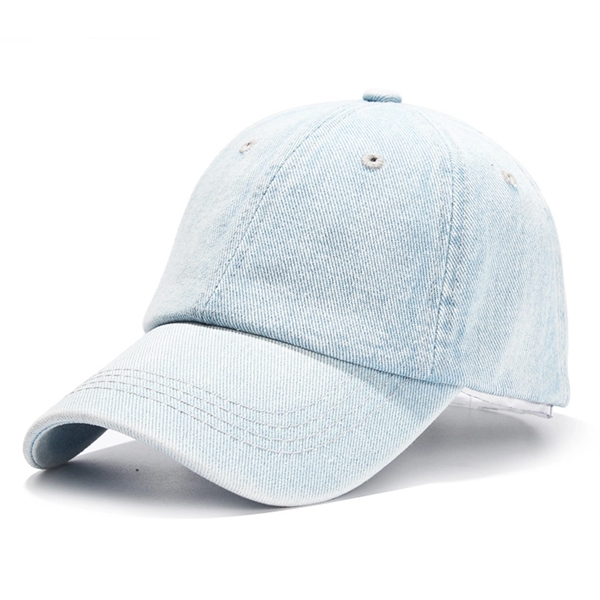Distressed Denim Dad Hat - Distressed Denim Dad Hat - Image 2 of 2