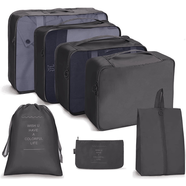 Lightweight Travel Packing Cubes 7 Set For Suitcases - Lightweight Travel Packing Cubes 7 Set For Suitcases - Image 1 of 11