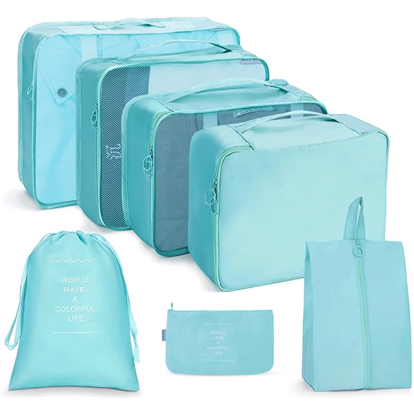 Lightweight Travel Packing Cubes 7 Set For Suitcases - Lightweight Travel Packing Cubes 7 Set For Suitcases - Image 2 of 11