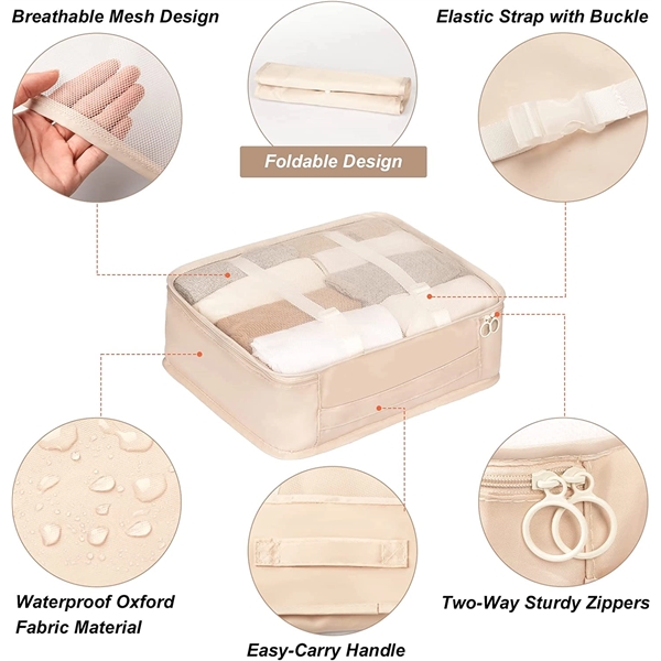 Lightweight Travel Packing Cubes 7 Set For Suitcases - Lightweight Travel Packing Cubes 7 Set For Suitcases - Image 6 of 11