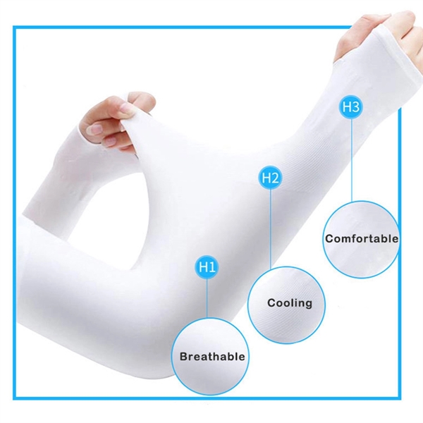 Ice Silk Sun Protection Arm Cover - Ice Silk Sun Protection Arm Cover - Image 3 of 4