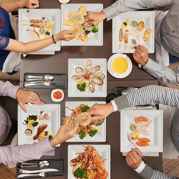 Biodegradable Disposable Square Plates - Biodegradable Disposable Square Plates - Image 2 of 2