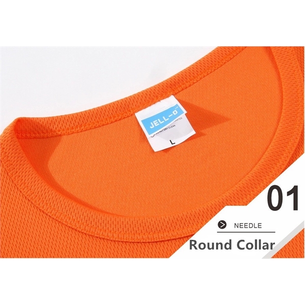 Muticolor Oversized Quick Drying Crew Neck Sports T-Shirt - Muticolor Oversized Quick Drying Crew Neck Sports T-Shirt - Image 3 of 5