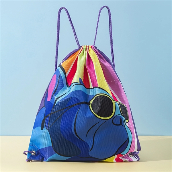 Drawstring Backpack Bag - Drawstring Backpack Bag - Image 6 of 9