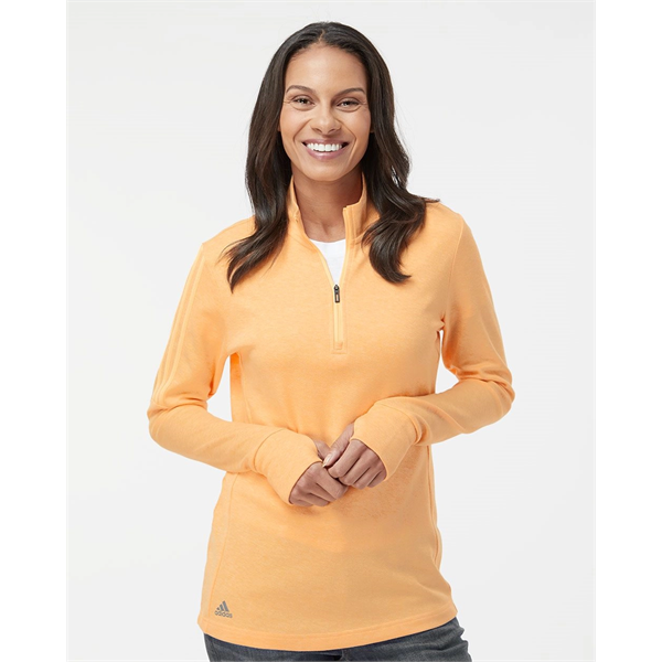 Adidas Women's 3-Stripes Quarter-Zip Sweater - Adidas Women's 3-Stripes Quarter-Zip Sweater - Image 0 of 12