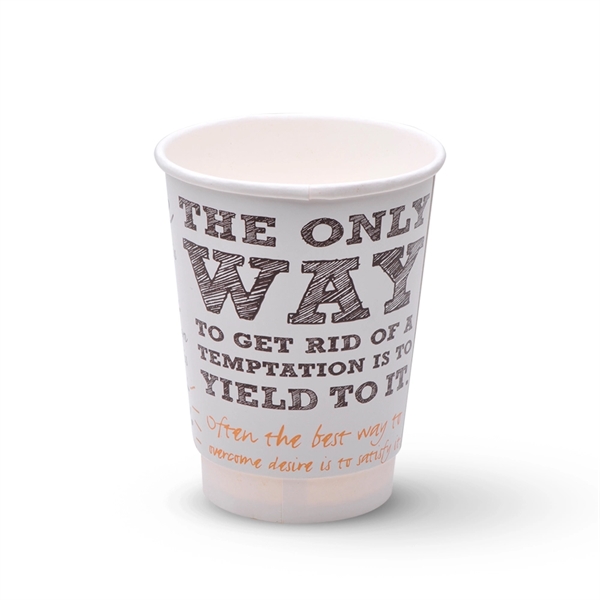 Disposable 12 oz Insulated Double Wall Paper Cup - Disposable 12 oz Insulated Double Wall Paper Cup - Image 0 of 1