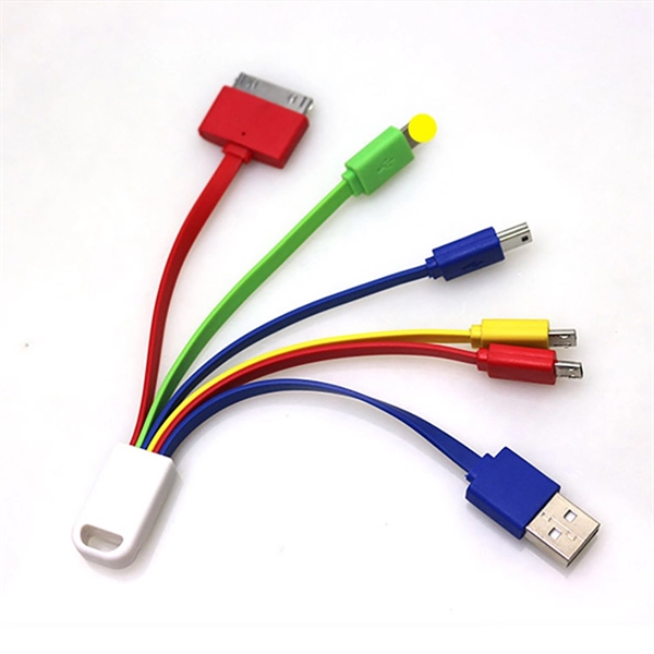 5 In 1 Charging Cable With Keychain - 5 In 1 Charging Cable With Keychain - Image 1 of 3