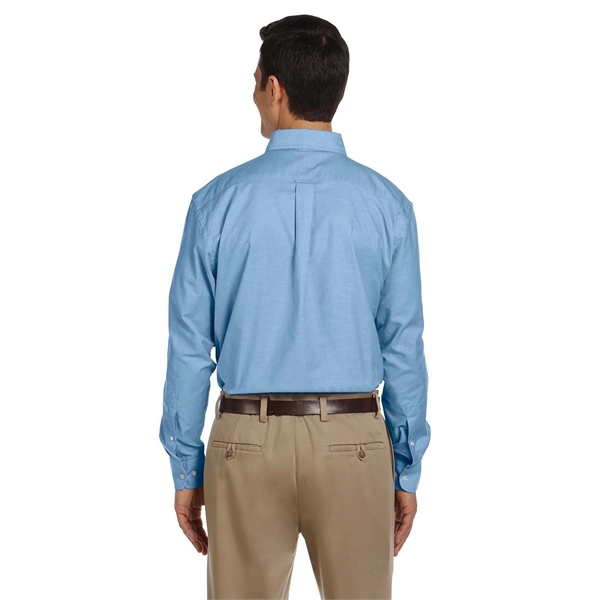 Harriton Men's Long-Sleeve Oxford with Stain-Release - Harriton Men's Long-Sleeve Oxford with Stain-Release - Image 4 of 30