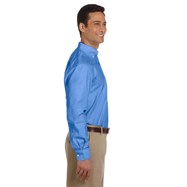Harriton Men's Long-Sleeve Oxford with Stain-Release - Harriton Men's Long-Sleeve Oxford with Stain-Release - Image 6 of 30