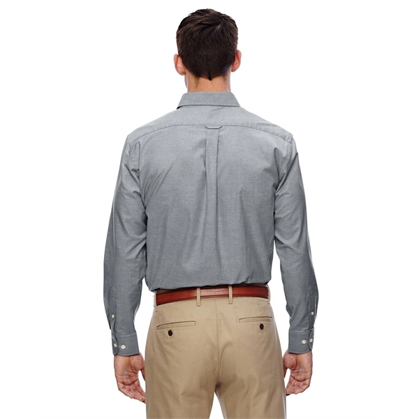 Harriton Men's Long-Sleeve Oxford with Stain-Release - Harriton Men's Long-Sleeve Oxford with Stain-Release - Image 8 of 30