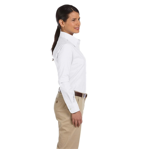 Harriton Ladies' Long-Sleeve Oxford with Stain-Release - Harriton Ladies' Long-Sleeve Oxford with Stain-Release - Image 1 of 34