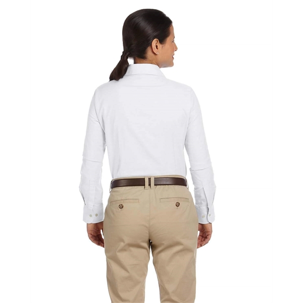 Harriton Ladies' Long-Sleeve Oxford with Stain-Release - Harriton Ladies' Long-Sleeve Oxford with Stain-Release - Image 2 of 34