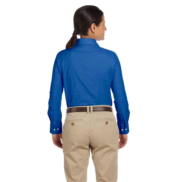 Harriton Ladies' Long-Sleeve Oxford with Stain-Release - Harriton Ladies' Long-Sleeve Oxford with Stain-Release - Image 5 of 34