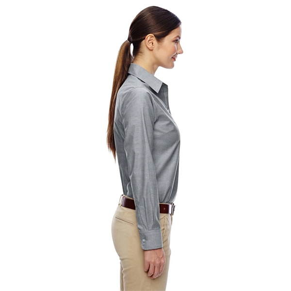 Harriton Ladies' Long-Sleeve Oxford with Stain-Release - Harriton Ladies' Long-Sleeve Oxford with Stain-Release - Image 7 of 34
