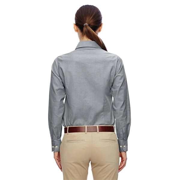 Harriton Ladies' Long-Sleeve Oxford with Stain-Release - Harriton Ladies' Long-Sleeve Oxford with Stain-Release - Image 8 of 34