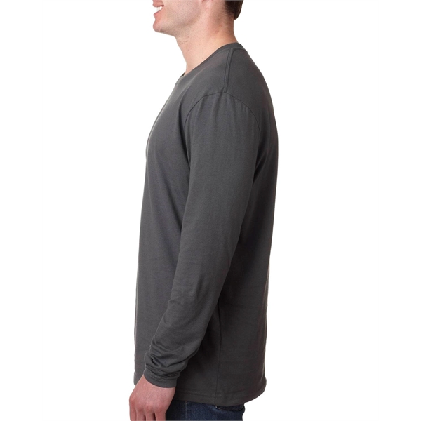 Next Level Apparel Men's Cotton Long-Sleeve Crew - Next Level Apparel Men's Cotton Long-Sleeve Crew - Image 11 of 87