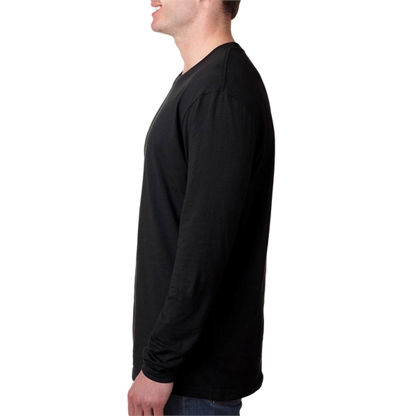 Next Level Apparel Men's Cotton Long-Sleeve Crew - Next Level Apparel Men's Cotton Long-Sleeve Crew - Image 13 of 87