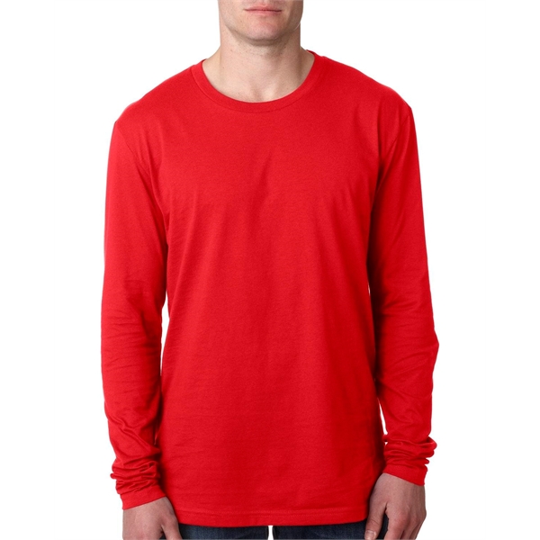 Next Level Apparel Men's Cotton Long-Sleeve Crew - Next Level Apparel Men's Cotton Long-Sleeve Crew - Image 15 of 87