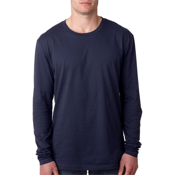 Next Level Apparel Men's Cotton Long-Sleeve Crew - Next Level Apparel Men's Cotton Long-Sleeve Crew - Image 21 of 87