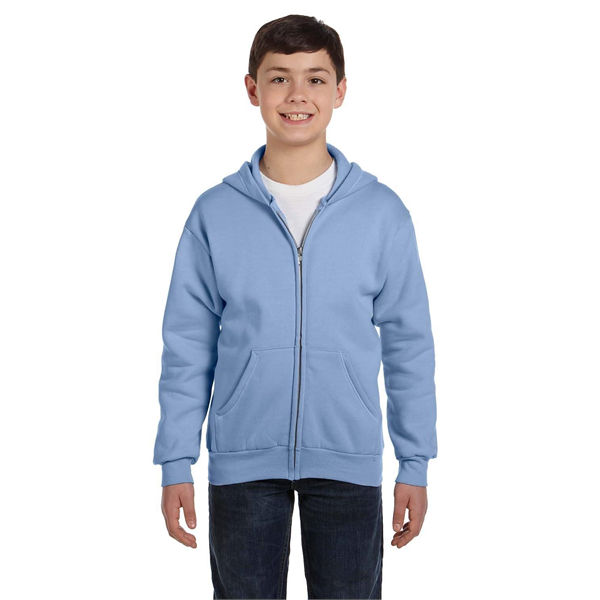 Hanes Youth EcoSmart® Full-Zip Hooded Sweatshirt - Hanes Youth EcoSmart® Full-Zip Hooded Sweatshirt - Image 0 of 55