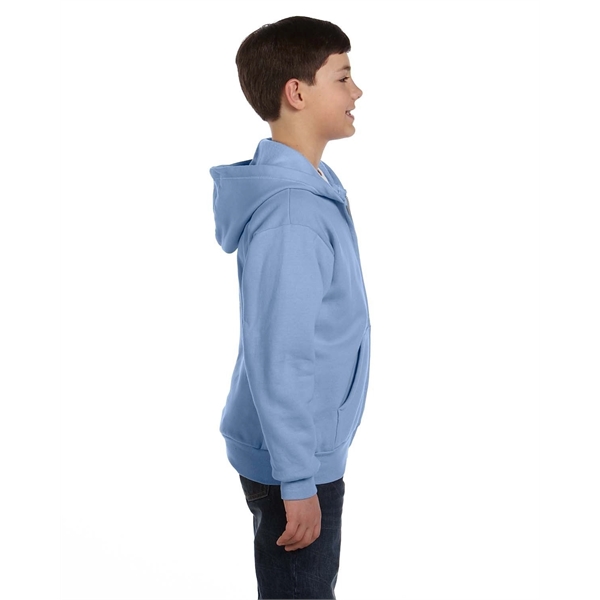 Hanes Youth EcoSmart® Full-Zip Hooded Sweatshirt - Hanes Youth EcoSmart® Full-Zip Hooded Sweatshirt - Image 2 of 55