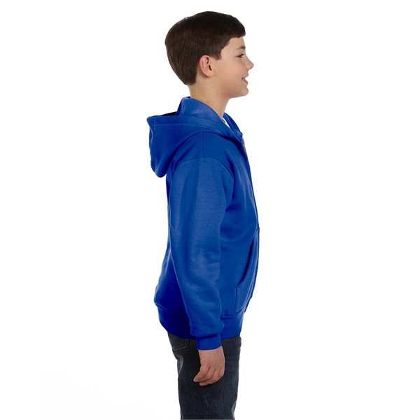 Hanes Youth EcoSmart® Full-Zip Hooded Sweatshirt - Hanes Youth EcoSmart® Full-Zip Hooded Sweatshirt - Image 5 of 55