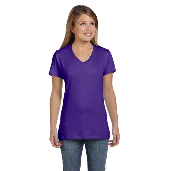 Hanes Ladies' Perfect-T V-Neck T-Shirt - Hanes Ladies' Perfect-T V-Neck T-Shirt - Image 38 of 156