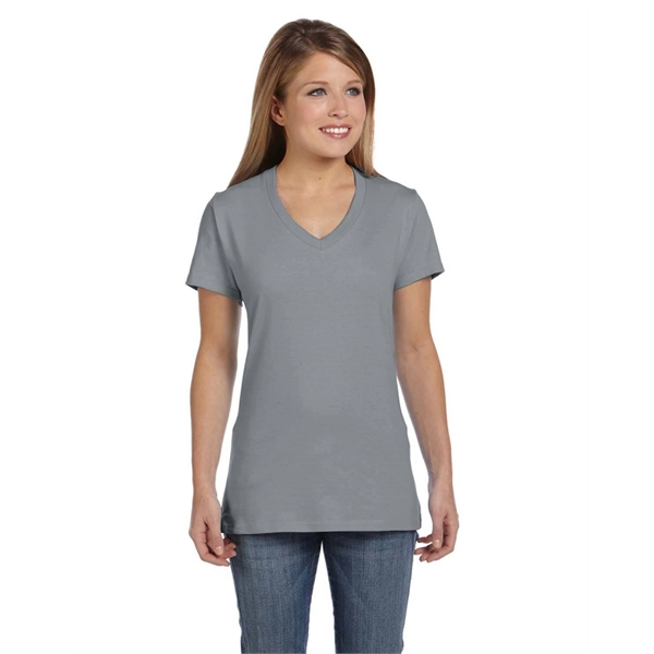 Hanes Ladies' Perfect-T V-Neck T-Shirt - Hanes Ladies' Perfect-T V-Neck T-Shirt - Image 50 of 156