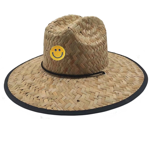 Lifeguard Beach Straw Hat - Lifeguard Beach Straw Hat - Image 2 of 2