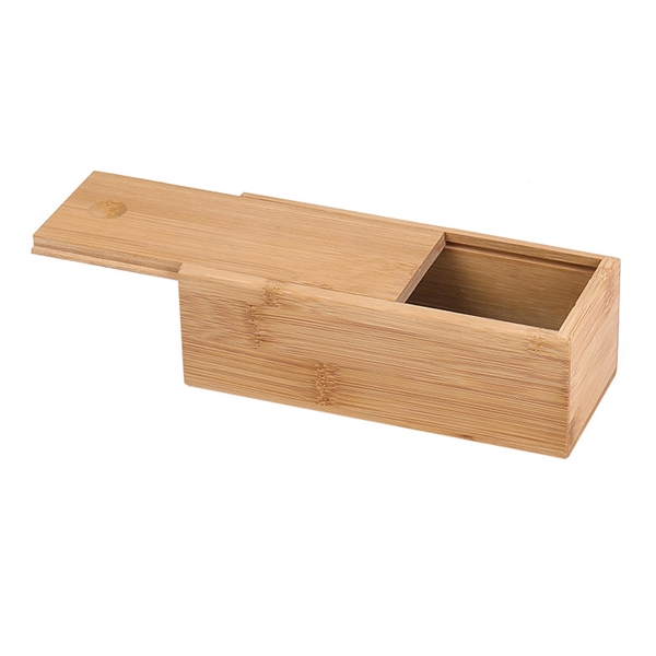 Wood Box with Sliding Lid - Wood Box with Sliding Lid - Image 2 of 2